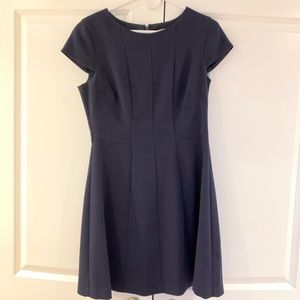 Navy short sleeve dress